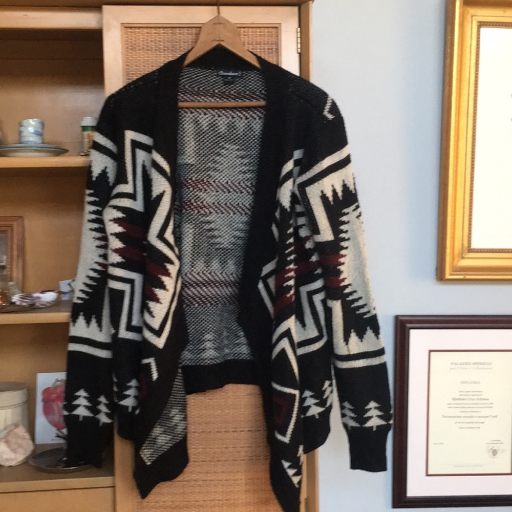 Aztec knit cardigan